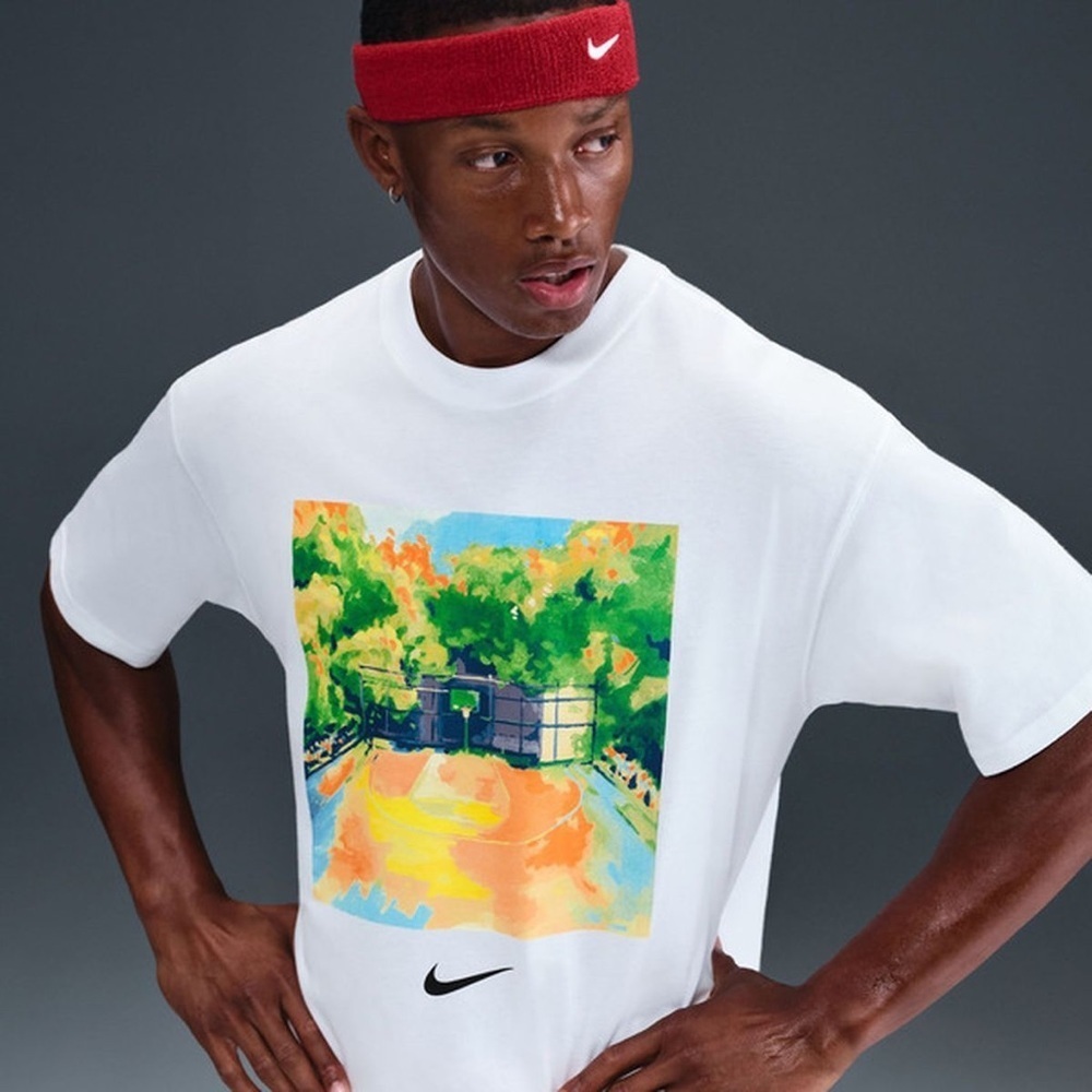 Nike Men's Max90 NAOS Photo Graphic T-Shirt, L - White